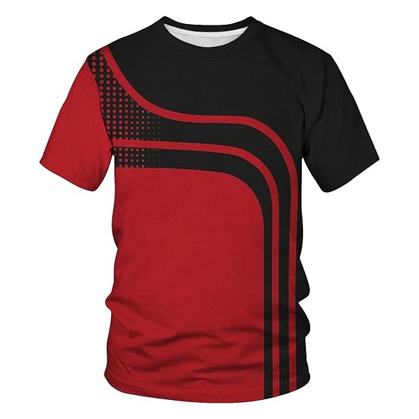 Colorblocked Stripe Short Sleeve T-Shirt